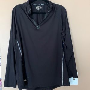 Men's Russell athletic 1/4 zip pullover.  Size L(42-44)